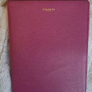 Coach Fuchsia Leather IPAD holder